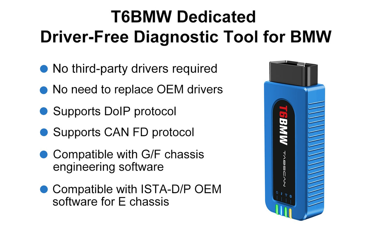 TabScan T6BMW Diagnostic Tool for BMW | Coding & ECU Programming Interface