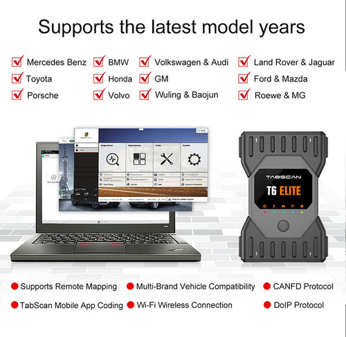 Tabscan T6 Elite: Professional Multi-Brand Diagnostic &amp; Programming Interface