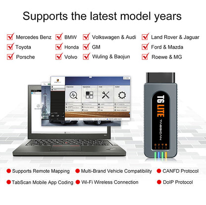 TabScan T6 Lite Diagnostic Interface | Multi-Brand J2534 Automotive Tool